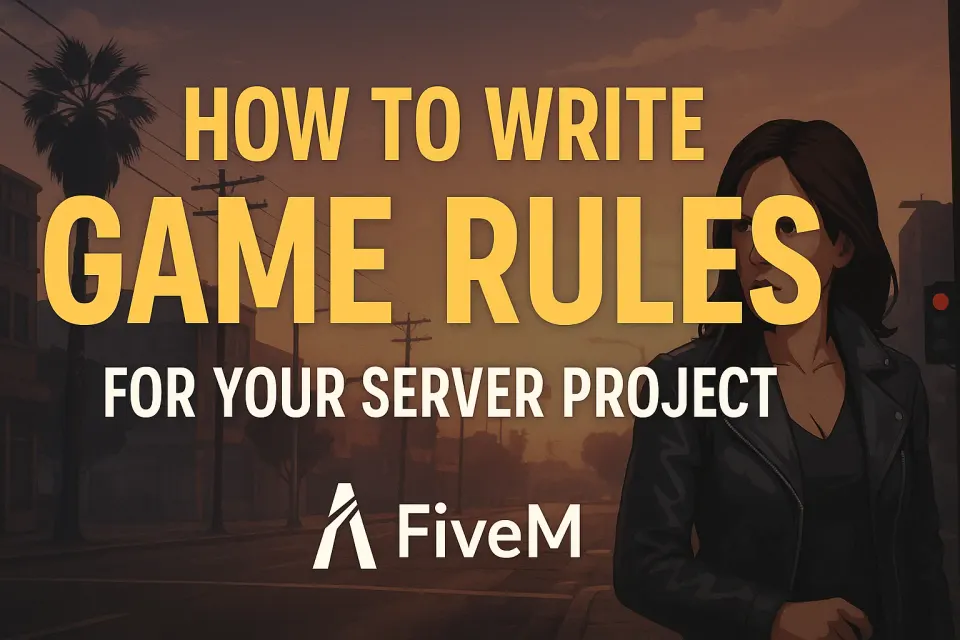 So schreibst du FiveM-Serverregeln (Vorlage + Durchsetzung)